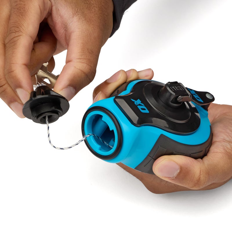 OX Tools OX-P027731 Chalk Line - 100' Thick Line, Curved Hook, 6:1 Gear Ratio, Metal Handle, Easy Top Load, Ergonomic Shape & Rubber Grips - Ideal for Deck Builders, Framers, Roofers - Image 2